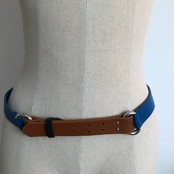 Smart Set - Black Brown and Blue Faux Leather Belt - 3/25$ - Picture 5 of 8